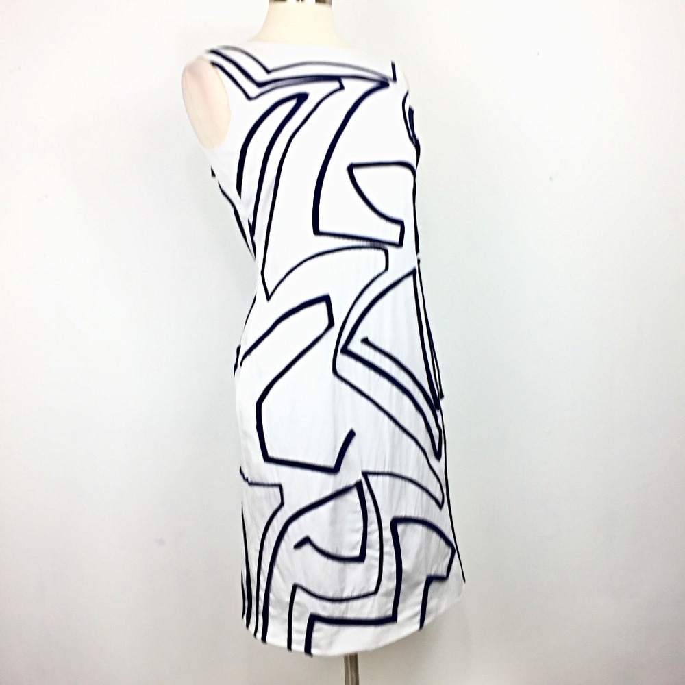 Piazza Sempione Geometric Pattern Shift Dress - image 3